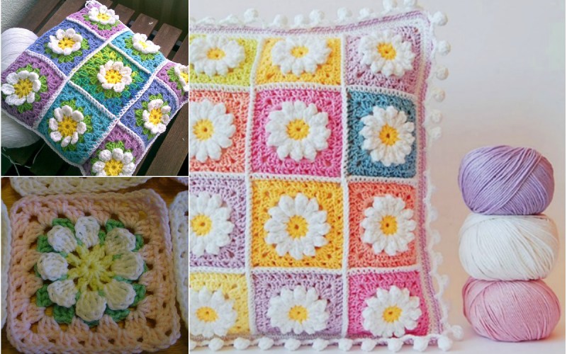 Granny Crochet Pillow