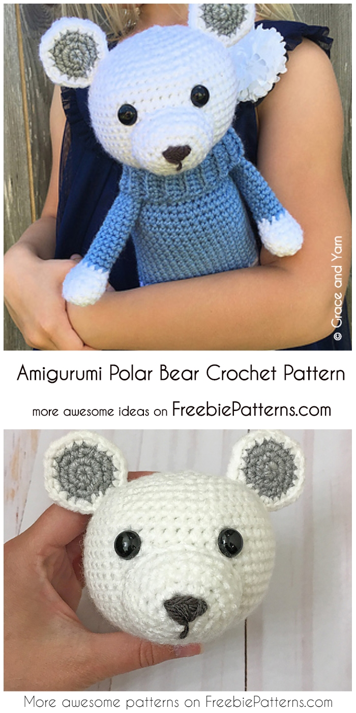 Amigurumi Polar Bear Free Crochet Pattern