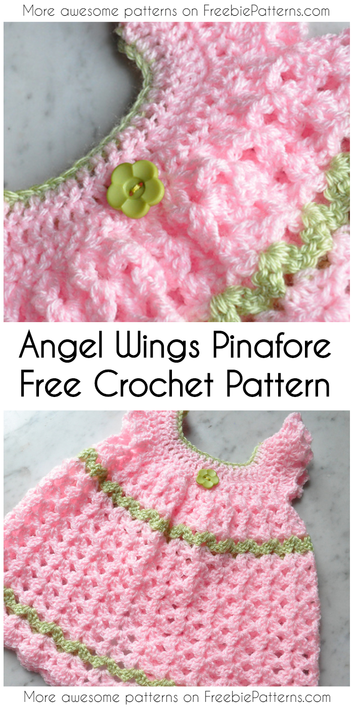 Angel Wings Pinafore [Free Crochet Pattern]
