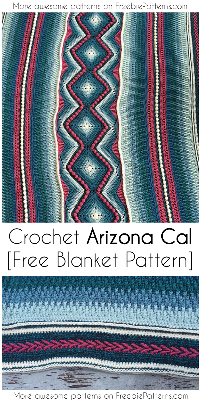 Crochet Arizona Cal [Free Blanket Pattern]