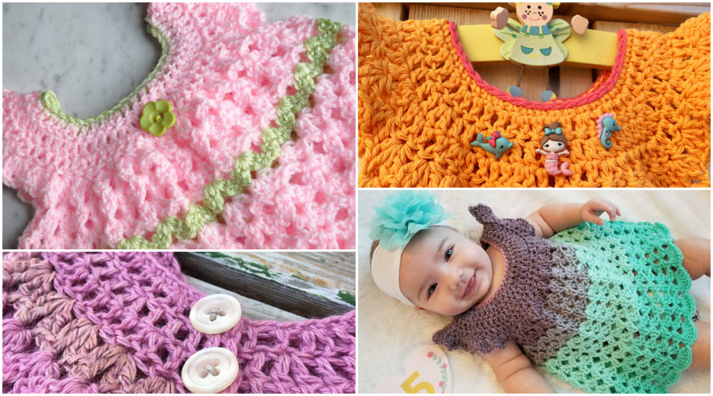 Cute Angel Wings Pinafore Little Dress Ideas And Free Crochet Pattern