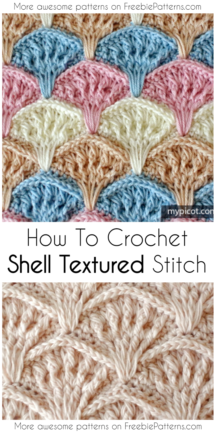 How To Crochet Shell Textured Stitch