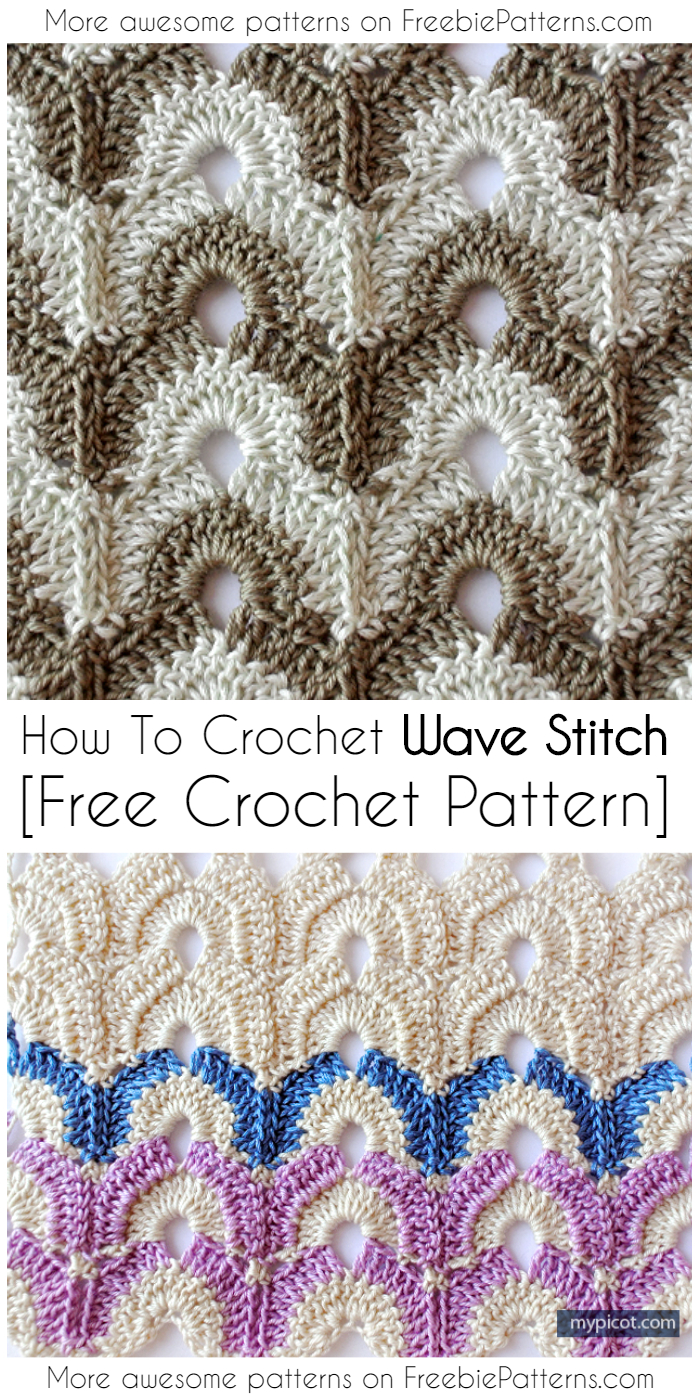 How To Crochet Wave Stitch [Free Crochet Pattern]