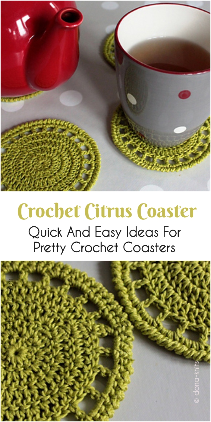 Crochet Citrus Coaster