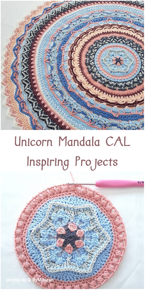 Unicorn Mandala CAL Inspiring Projects